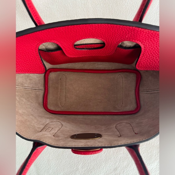 Polo by Ralph Lauren Red Leather Medium Bellport Satchel - Picture 8 of 12